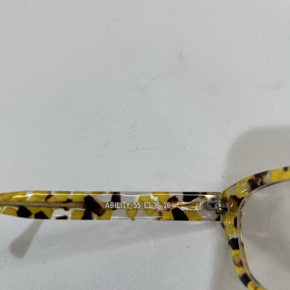 New Harry Larys French Optical Eyewear Elviry Yellow Brown Ability 55 16 26 - Picture 4 of 6